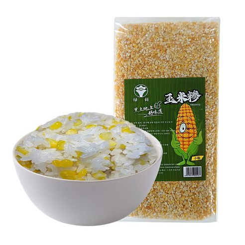 (배터짐) 녹허흑토 콘그릿츠 연변 (소사이즈알) 찰옥수수쌀 옥수수쌀, 1개, 1kg