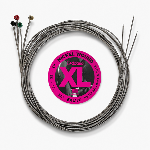 커스텀라인 다다리오 EXL-170 베이스기타줄 벌크스트링 다다리오 4현스트링 Dab2, 100개, 실버