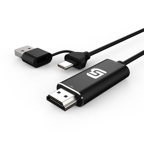 비에스 캡쳐보드 케이블 2in1 USB+TYPE C 2M 4K HDMI 영상 비디오, 1개, BS-UCH02