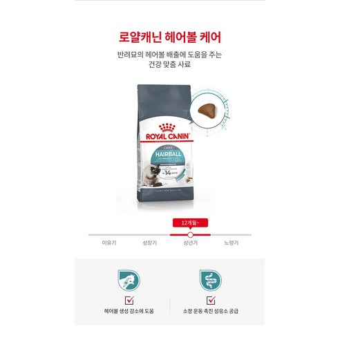 로얄캐닌 어덜트 고양이 헤어볼 케어 건식사료 솔직 후기 | 실제 사용자 리뷰 총정리 - 상품 이미지 2