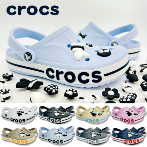 (매장정품) 크록스 바야밴드 슬리퍼 남성 여성 샌들 실내화 스포닉스 악세사리 세트 이미지 4