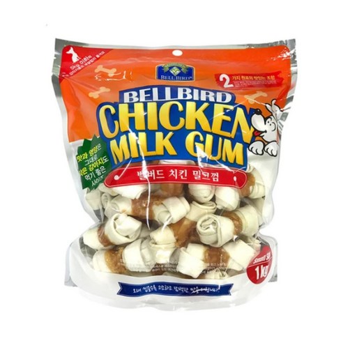 벨버드 강아지 치킨 밀크껌 스몰, 치킨밀크, 1kg, 1개