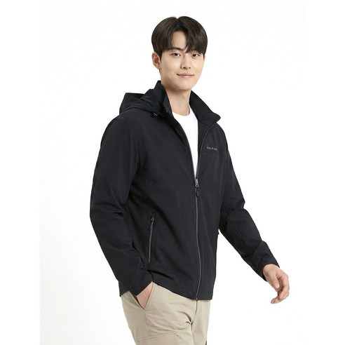 콜핑 남성 나일론 펀칭 통기성 등산 경량 후드 바람막이 자켓