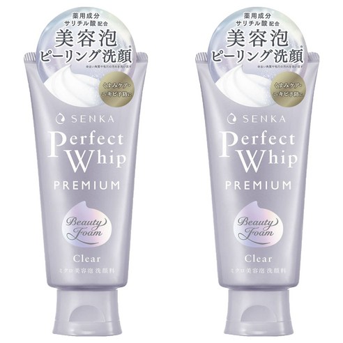 센카 퍼펙트 휩 프리미엄 클리어, 120g, 2개