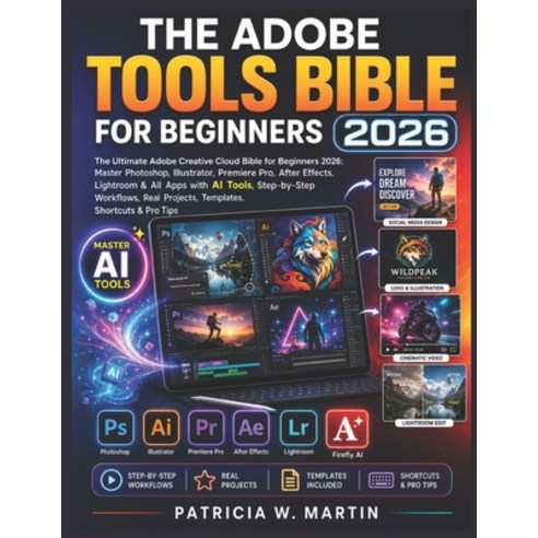 (영문도서)The Adobe Tools Bible for Beginners 2026: The Ultimate Adobe Creative Cloud Bibl... Paperback, Independently Published, English, 9798198590748