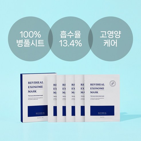 리비힐 피부과 엑소좀 앰플 50ml + 마스크팩 5매 세트 이미지 4