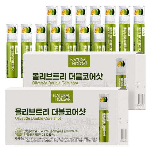 네츄럴올가 지중해 올리브오일 레몬 더블코어샷 트리 캡슐 올레샷, 2개, 14회분