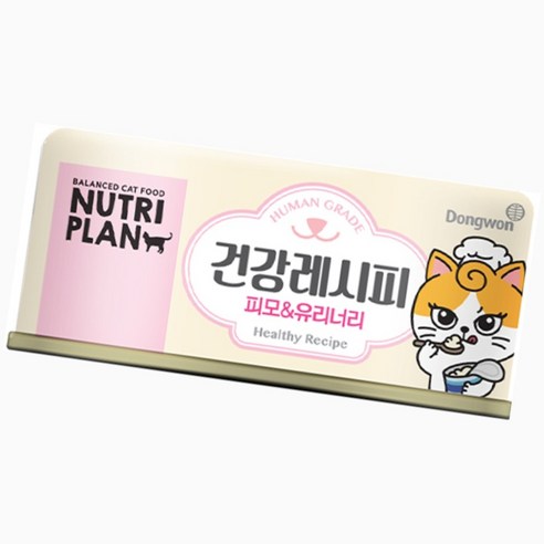 새끼고양이먹이 동원 뉴트리플랜 건강레시피 피모 유리너리 90g, 피모 앤 유리너리, 1개