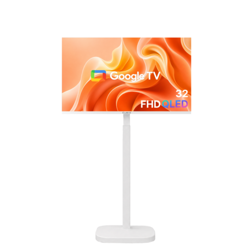 무빙큐빅스 스마트 32인치 FHD QLED 삼탠바이미 X PRO 셋트 이동식 tv 거치대 스탠바이미 삼텐바이미 중소바이미, 고객직접설치, 이동형 스탠드, 81cm(32인치)