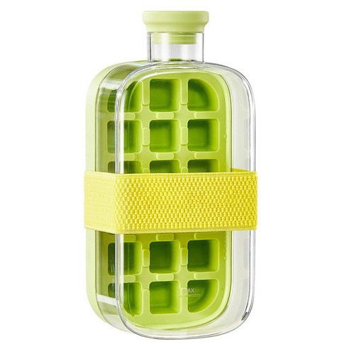 Jixuan 아이스 트레이 보틀 800ml, 1개, 그린