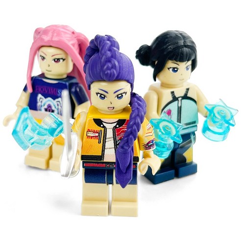 케데헌 헌트릭스 3인방 액션피규어 호환블럭 3종세트, 1세트