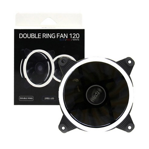 AONE DOUBLERING FAN 120 쿨링팬 WHITE - 케이스쿨러 | 쿠팡