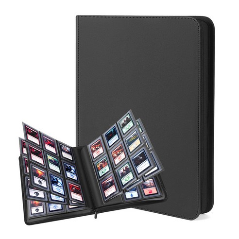 대형 사이즈 게임 카드 바인더, 1개, 검정