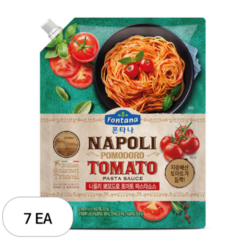 폰타나 나폴리 뽀모도로 토마토 파스타소스 1.5kg × 2개