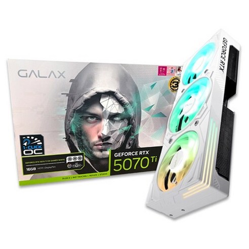 게임 몰입도를 높여줄 나만의 비장의 무기 GALAX 지포스 RTX 5070 Ti EX GAMER WHITE OC D7 16GB