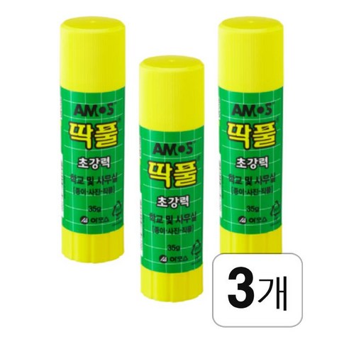 아모스 딱풀, 35g, 3개