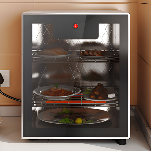 제원테크 고성능 전기온장고 보온고 업소용 음료 밥 소형 가정용 3단온장고 쇼케이스 미니 이미지 4