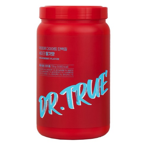 DrTrue 단백질 쉐이크 딸기맛, 750g, 1개