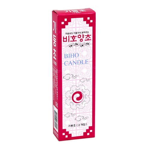 비호양초 기둥초 2개입, 1세트
