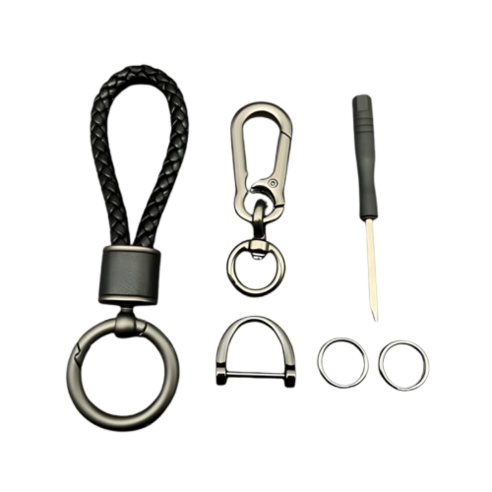 나뚜라 엘레간테 고급 가죽 자동차 키링 이미지 2