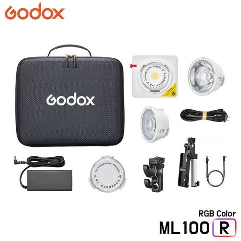 GODOX 고독스 ML100R Kit2 / LED 지속광 RGB 풀컬러 배경조명 사진촬영 영상촬영 방송조명 미니조명 스튜디오조명, 1개