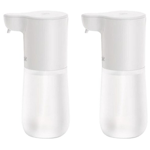 미홀 타입C 충전식 자동 거품 손세정기 2 600ml, 2개, 화이트