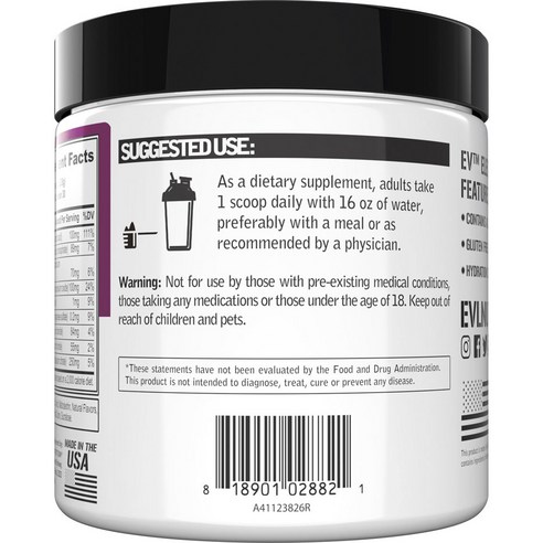 EVLUTIONNUTRITION 전해질 볼류마이징 하이드레이션 베리 스플래쉬 맛 이미지 4