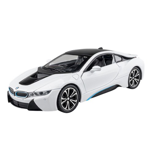 마이카 다이캐스트 합금 1:22 BMW i8 모델 자동차 모형 피규어 장식, 1개, 01.화이트