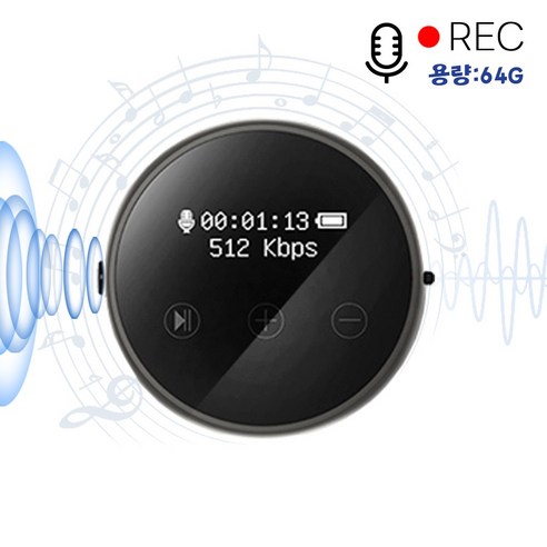 휴대용 녹음기 초장시간 음성강의 녹음20 시간 32GB64GB 블랙, ZD-(64GB)