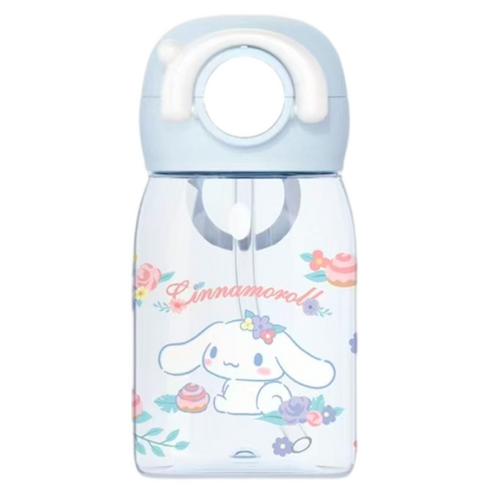 StarR 캐릭터 미러 미니 듀얼 드링크 콜드컵, 1개, 320ml, 블루 강아지