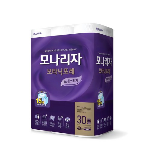 모나리자 보타닉포레 프레스티지 화장지 솔직 후기 | 실사용자 리뷰 분석 - 상품 이미지 1