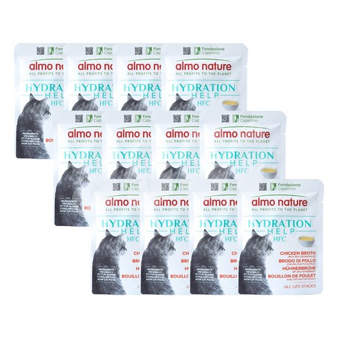 알모네이쳐 하이드레이션 파우치 고양이 수분보충 간식, 24개, 50g, 닭육수와 살코기