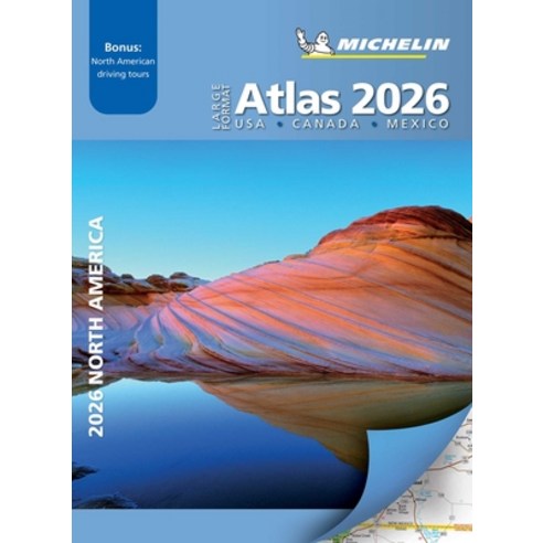 (영문도서)Michelin North America Large Format Road Atlas 2026 Paperback, Atlases Plans, English, 9782067267978