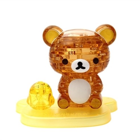 3D 크리스탈 퍼즐 리락쿠마(Rilakkuma), 혼합색상, 41피스, 1개