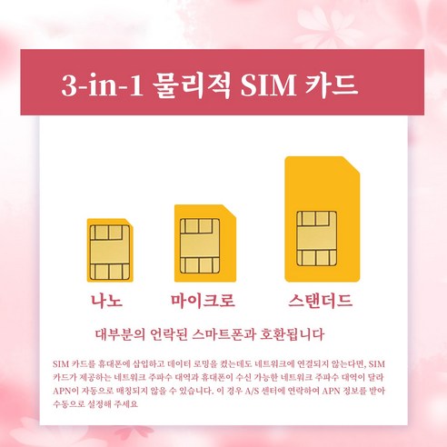 일본유심 4G/5G LTE 고속 데이터 이미지 3