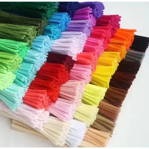 가는 모루 철사 공예 재료 DIY 꾸미기 만들기용, 100개, 19.핑크