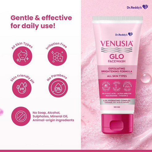 Dr. Reddy's Venusia Glo Face Wash 100g |... 솔직 후기 | 실사용자 리뷰 분석 - 상품 이미지 3