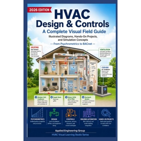 (영문도서)HVAC Design & Controls A Complete Visual Field Guide: Illustrated Diagrams Hand... Paperback, Independently Published, English, 9798195755096