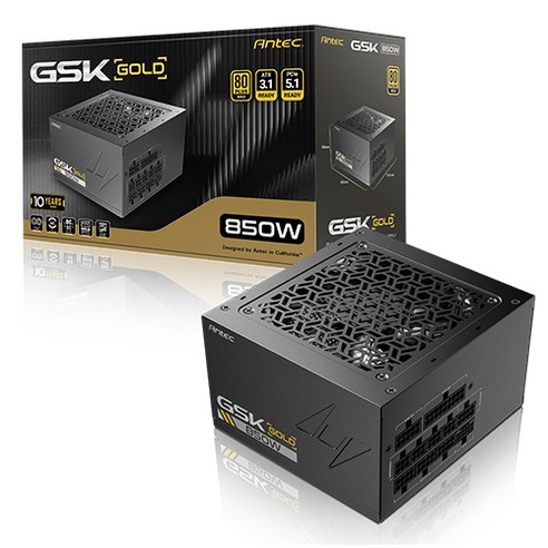 Antec GSK 850W V2 80PLUS골드 풀모듈러 ATX3.1, GSK 850W V2 80PLUS 골드
