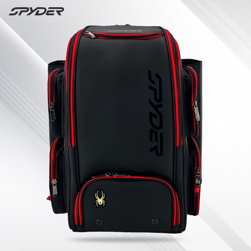 SPYDER 스파이더 아레나 야구백팩 (블랙/레드), 1개, 블랙/레드