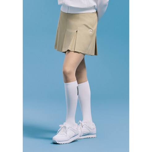 챌린저 여성 여름 와이드 밴드 플리츠 큐롯 (베이지) CHE2WSK2668BE