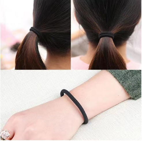 블룸써니 짱짱한 고탄력 대용량 머리고무줄 머리끈 50p 이미지 2