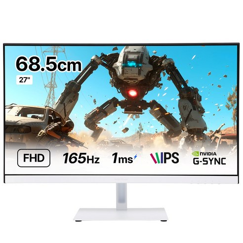인터픽셀 IP2734W FAST IPS 165Hz 화이트 게이밍 모니터 27인치 무결점, IP2734W_무결점, 68.5cm