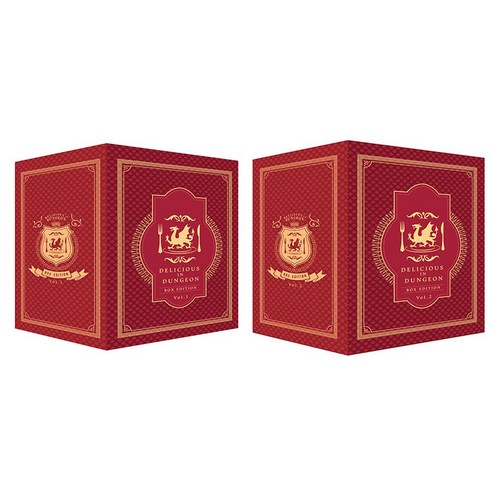 (오늘 출발) 던전밥 만화책 박스판 Vol. 1-2세트(완결 전14권) + 일러스트PP카드 20종
