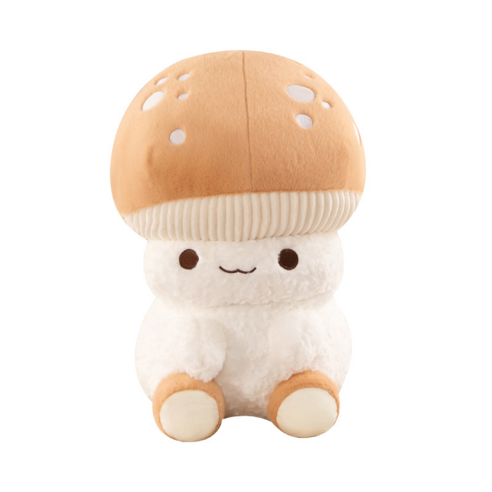 귀여운 버섯 모자쓴 인형 쿠션, 버섯인형, 1개, 35cm