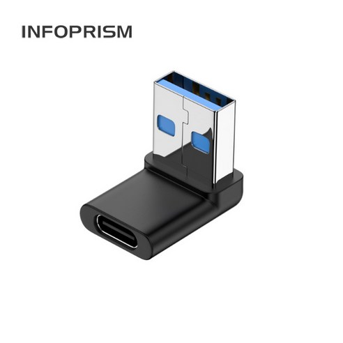 INFOPRISM / USB 3.1 C타입 A타입 각도 변환 젠더 90도 180도 L형 U형 ㄱ형