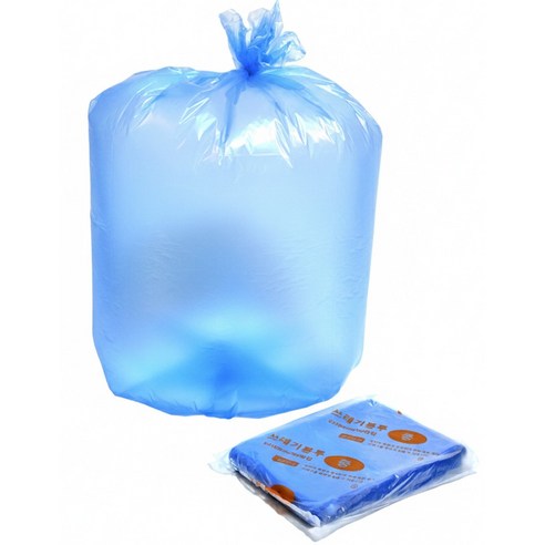 쓰레기봉투 배접봉투 파랑, 60L, 1000개