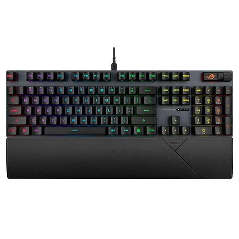 ROG 레인저 2 RX 게이밍 유선 기계식 키보드, 블랙, RX 청축 PBT, 제조사축