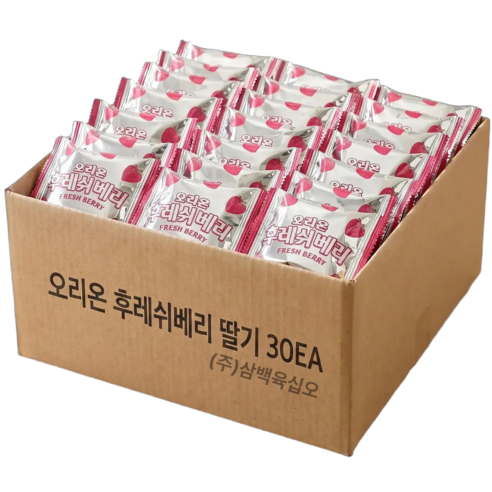 오리온 후레쉬베리 딸기, 28g, 30개