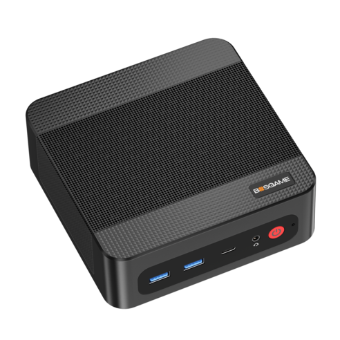 BOSGAME 미니 PC AMD Ryzen7 7730U DDR4 SSD WiFi6 BT5.2 듀얼2.5G LAN, P4 ultra, WIN11 Pro, 1TB, 16GB, 블랙